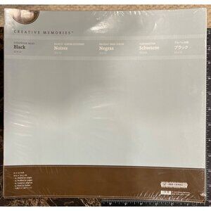 Creative Memories Black 12x12 Scrapbook Pages Pack Of 15 06373481